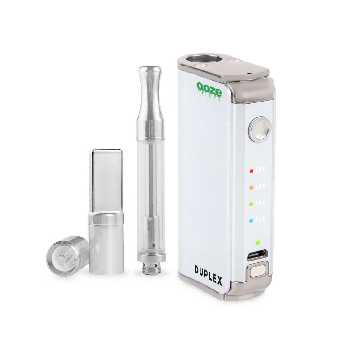 OOZE Duplex Dual Extract Vaporizer Kit, 510, quartz dual, ceramic, 1000mah, cartridge